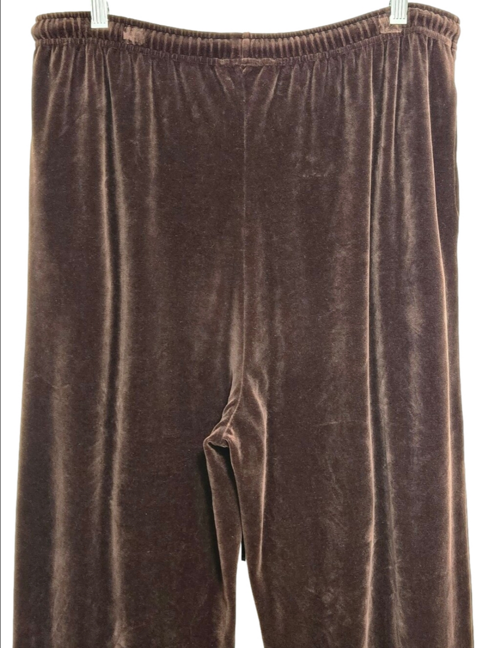 St. John Sport Brown Velour Y2K Wide-Leg Sweatpants, Size XL ~ EUC - Picture 7 of 12